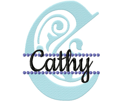 Elegant Split Monogram Font