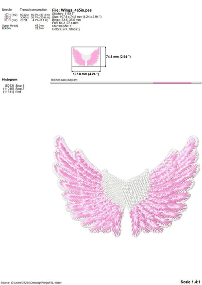 Lace Angel Wings FSL