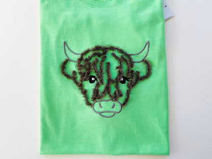 Big Fringed Highland Cow