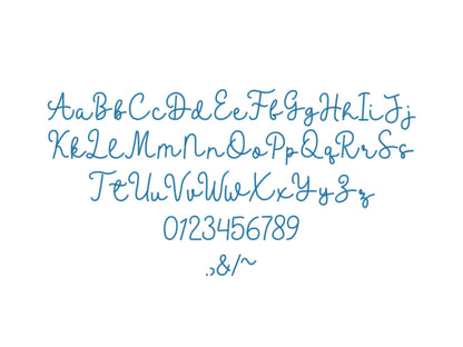 Extra Bold Chain Stitch Handwritten Font