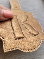 Special Puffy Puff Foam Monogram Keychain