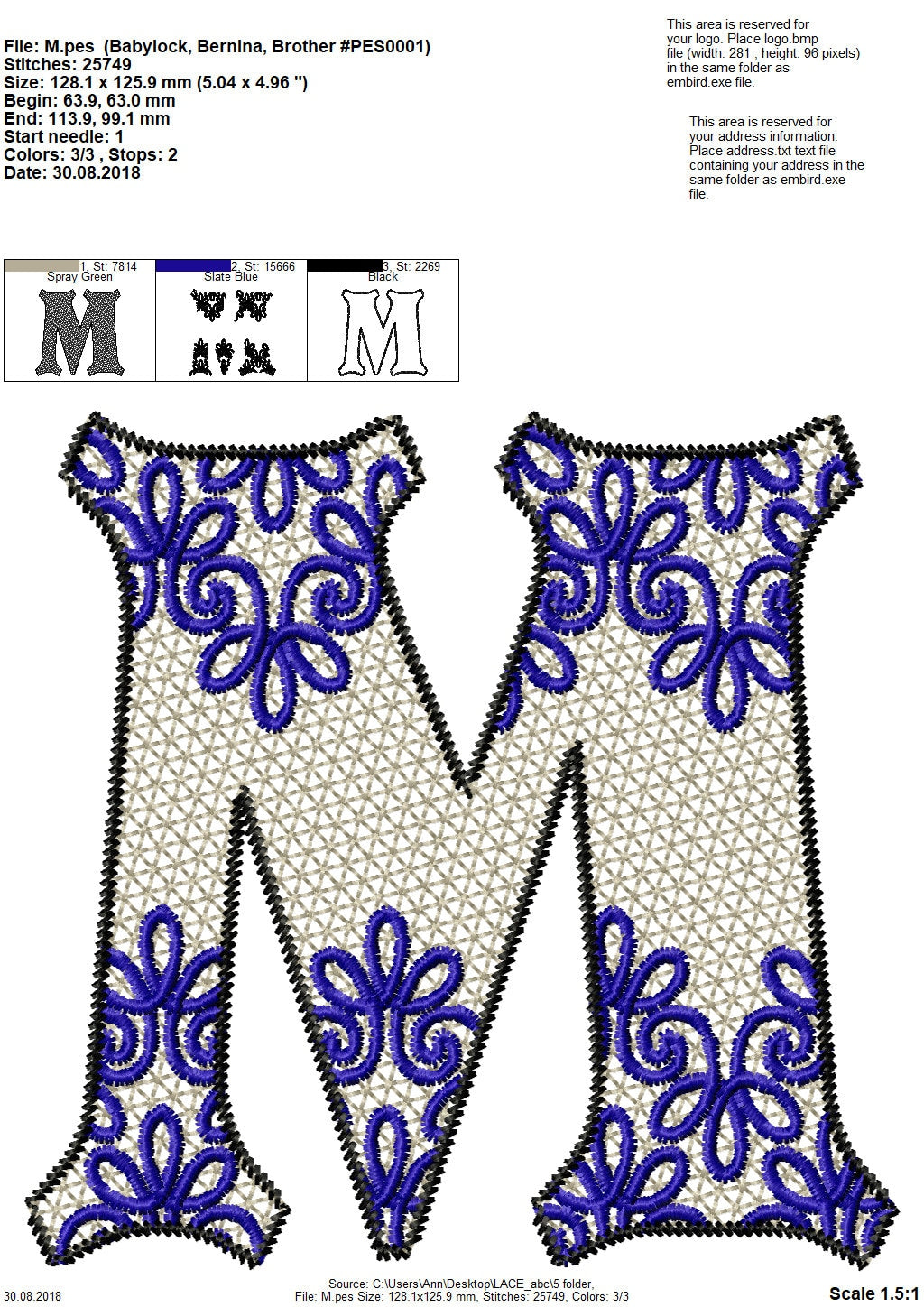 Lace Split Monogram Font