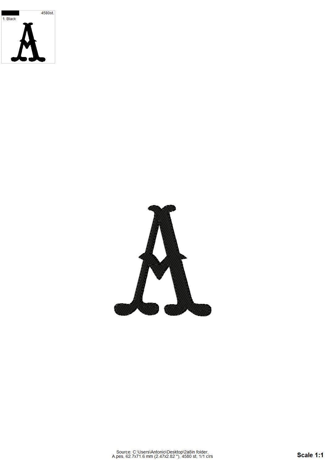 Fishtail Monogram Font