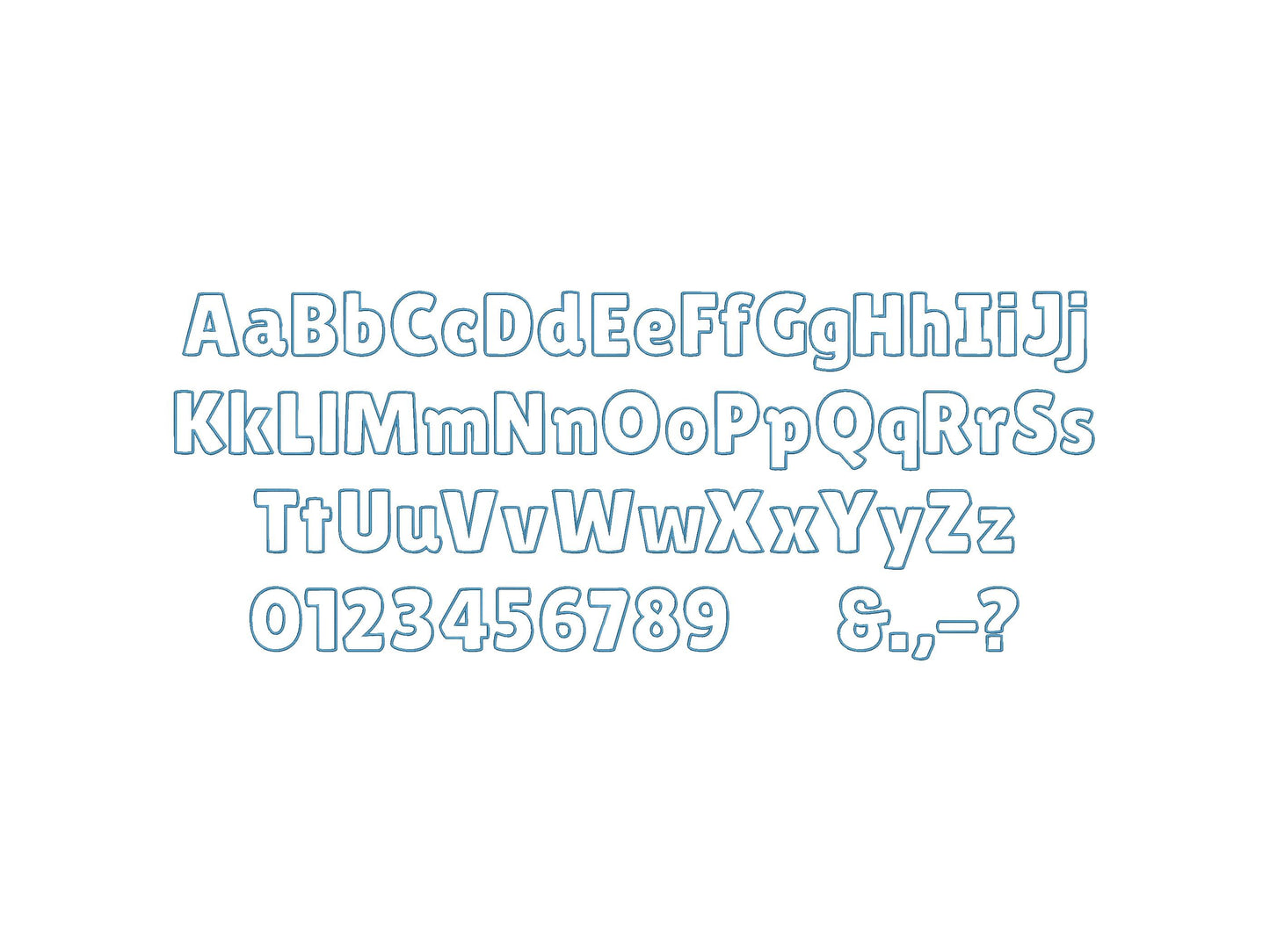 Mark Font Applique