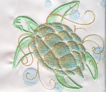 Iridescent 2-Color Tribal Turtle