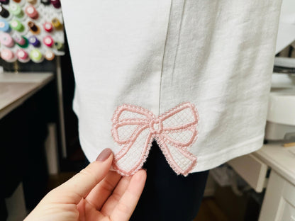 Mini Small Lace Bow Applique