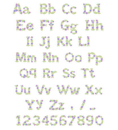 Spring Floral Font