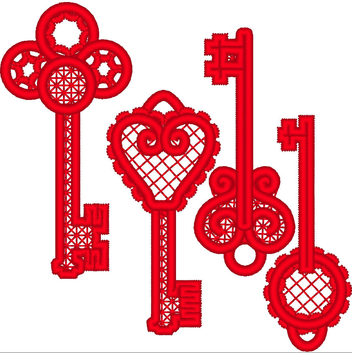Steam Punk Skeleton Lace Keys FSL