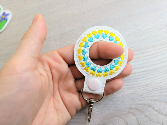 Heart Donut Keychain