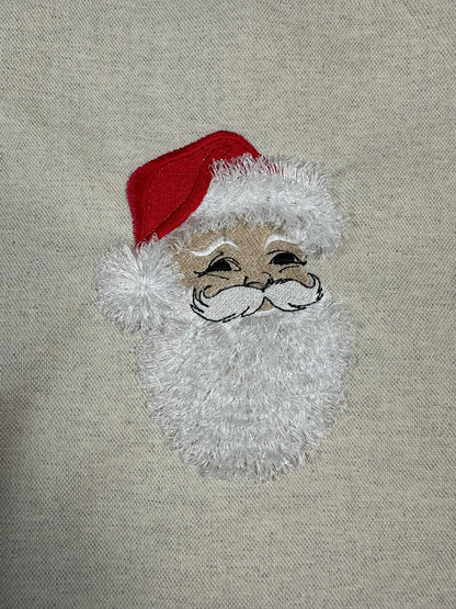 Fringed Christmas Santa Face
