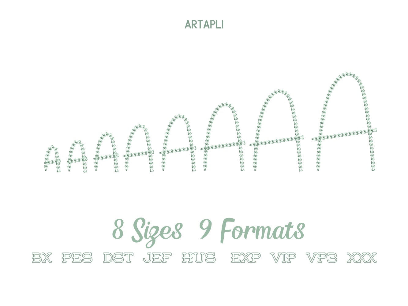 Quick Light Stitch Love Chain Font