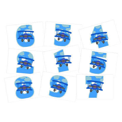 Airplane Birthday Numbers Set