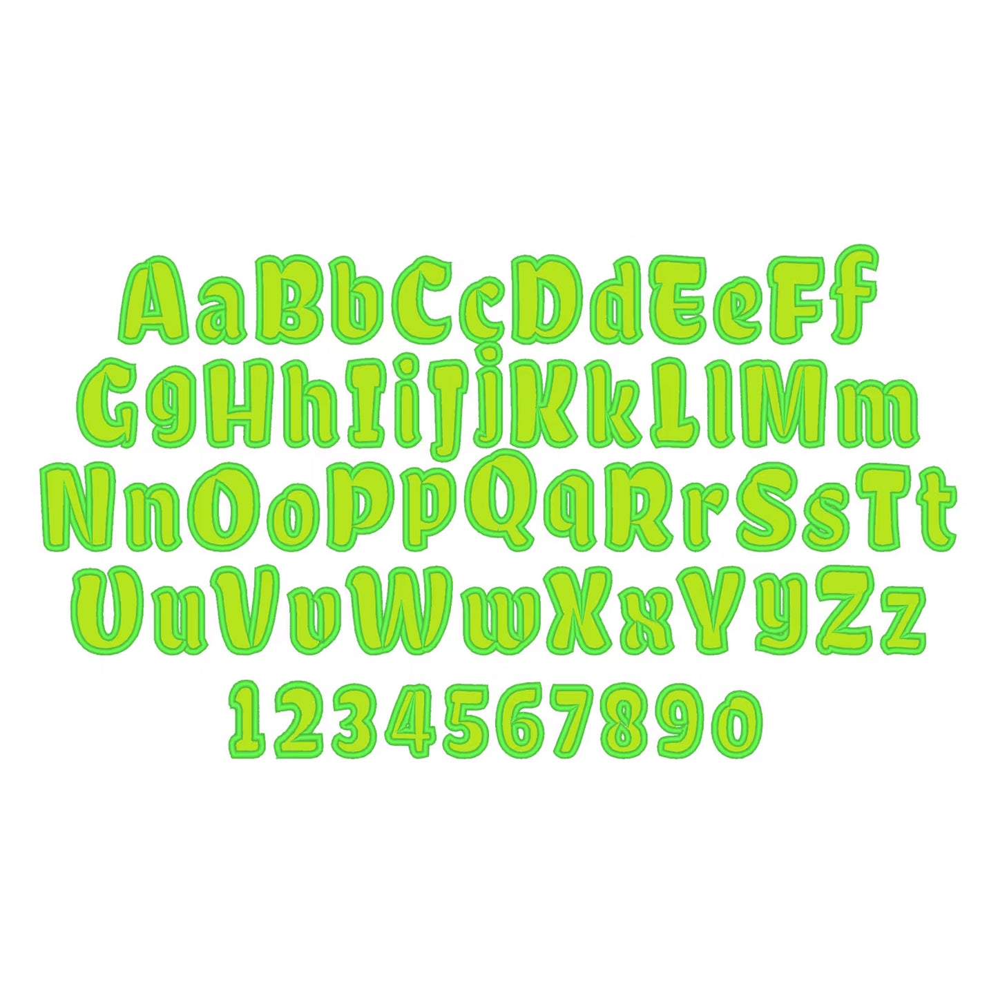 Monogram Applique Font Amy