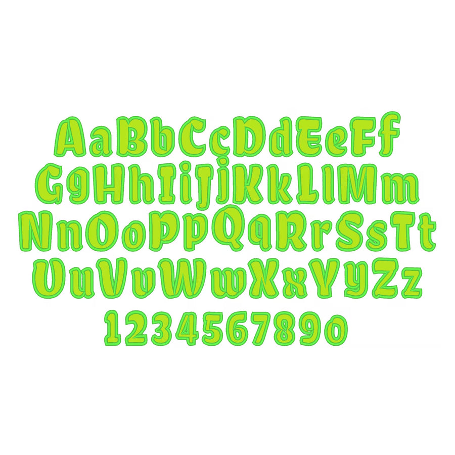 Monogram Applique Font Amy