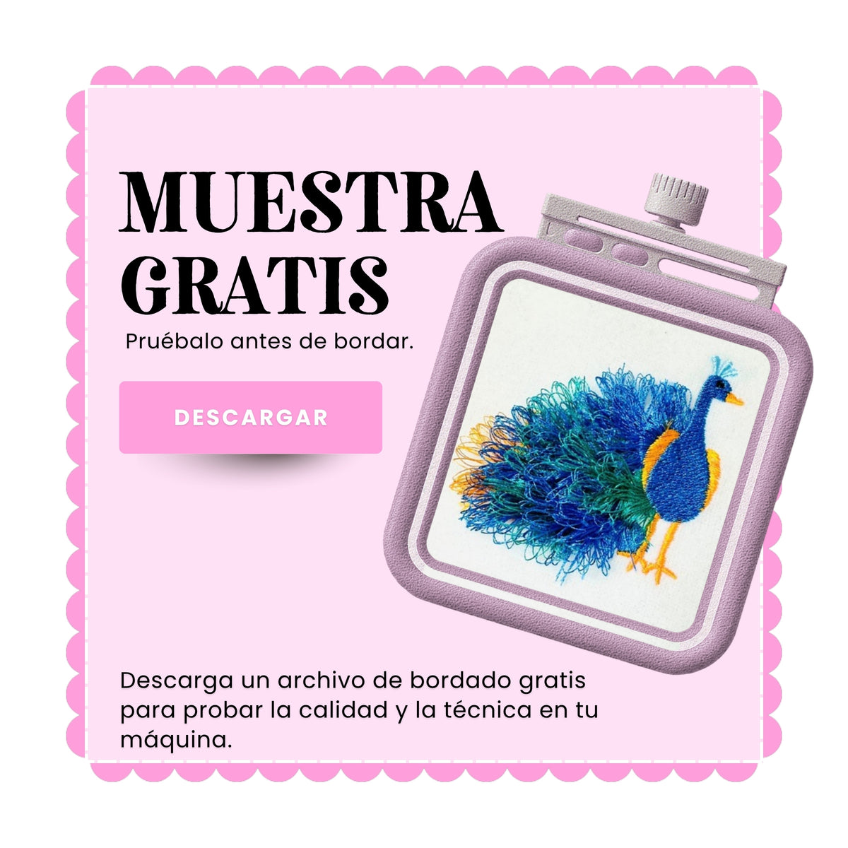 Muestra gratis de bordado