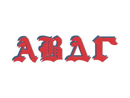 Old Style Shadow Greek Font