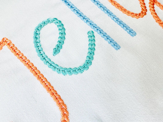 Bold Chain Stitch Font Jelly