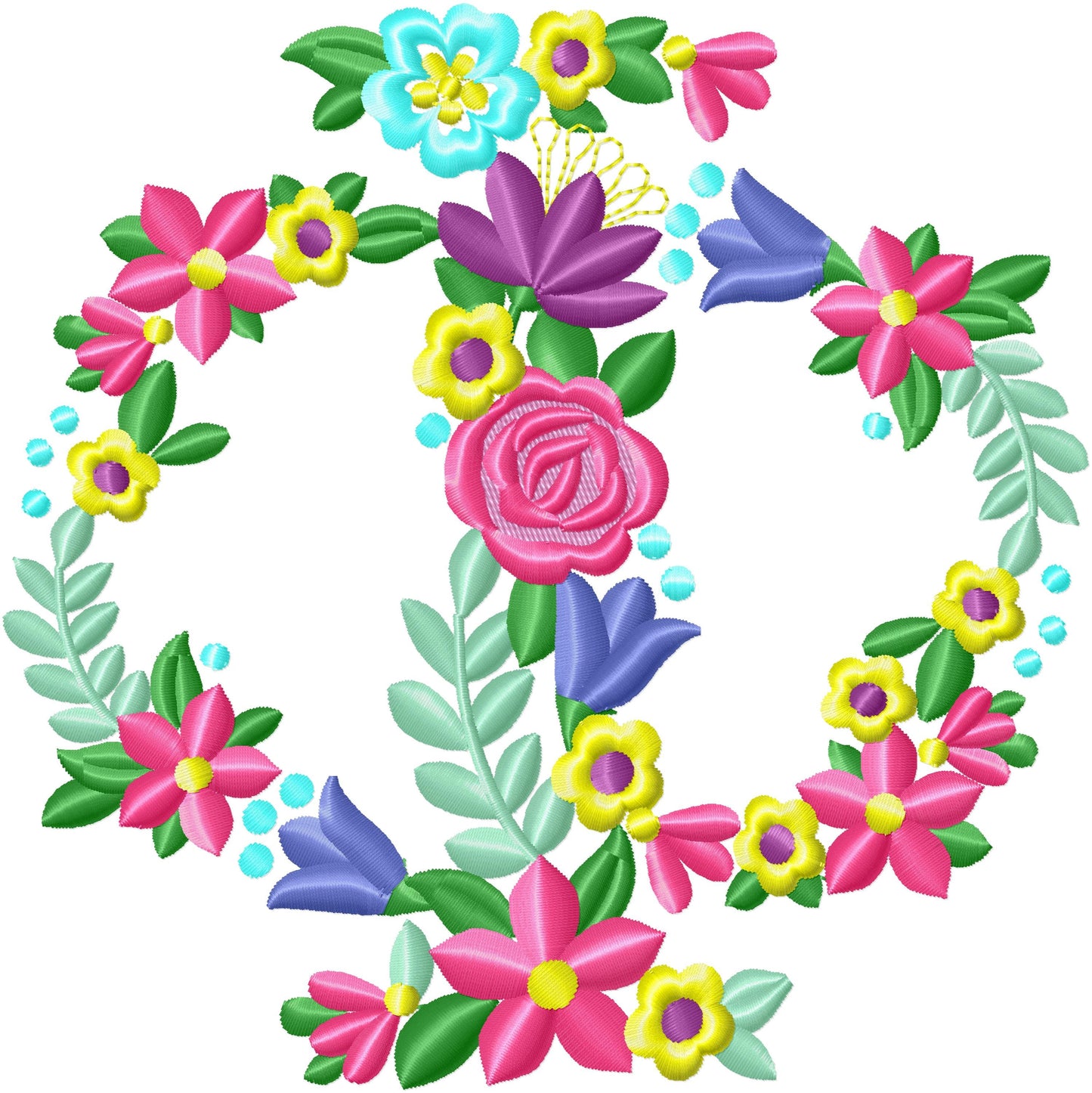 Fraternities Sororities Floral Greek Font