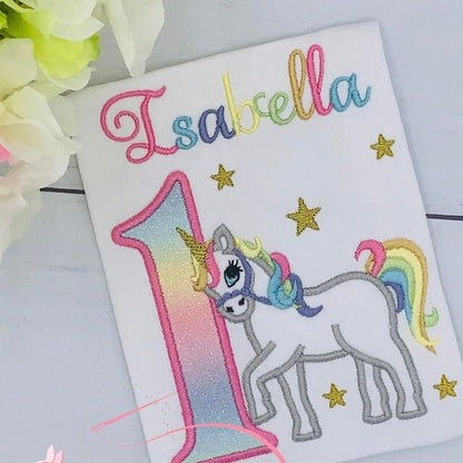 Unicorn Pony Applique