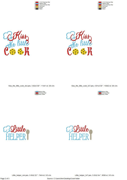 Kids Apron Kitchen Awesome Quote Set