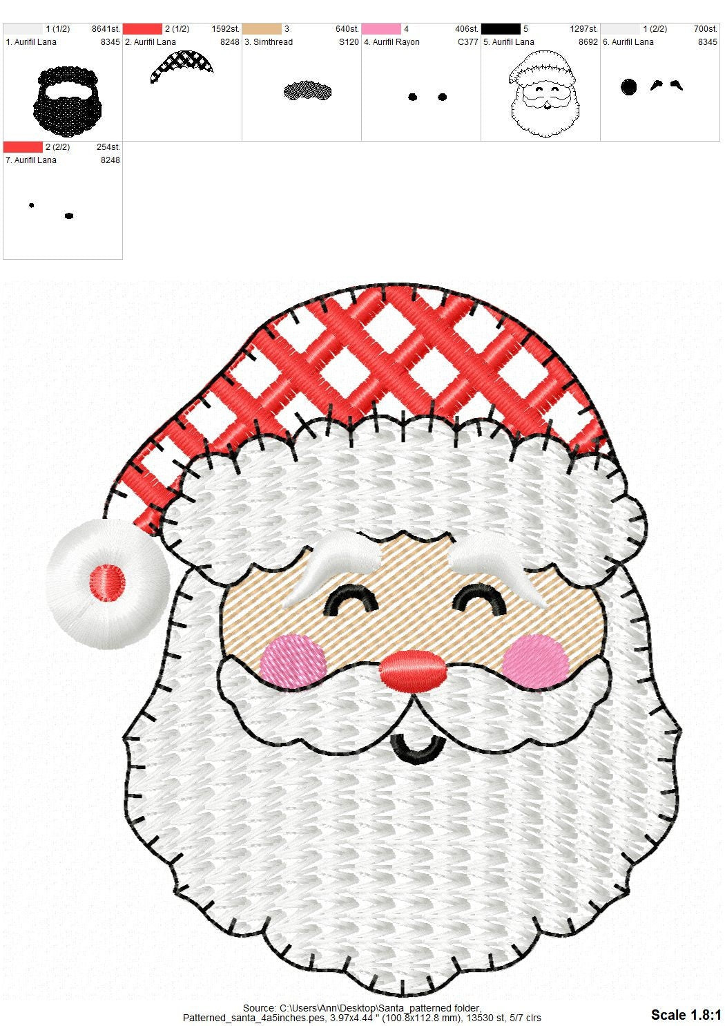 Smiling Happy Santa Claus Face