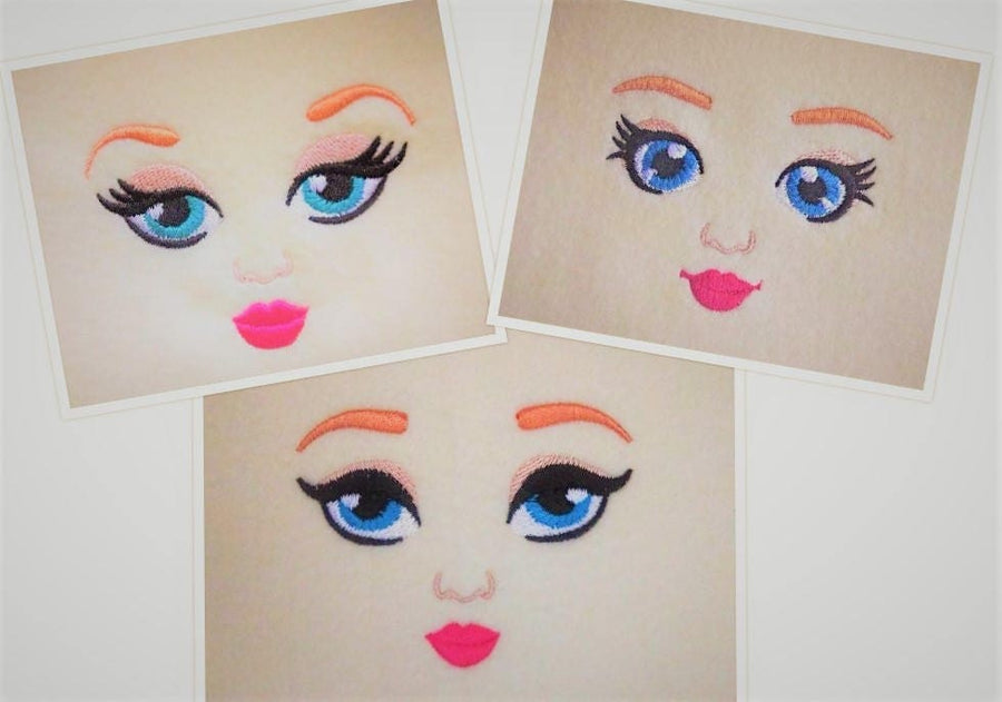 Doll Beauty Face Set of 3