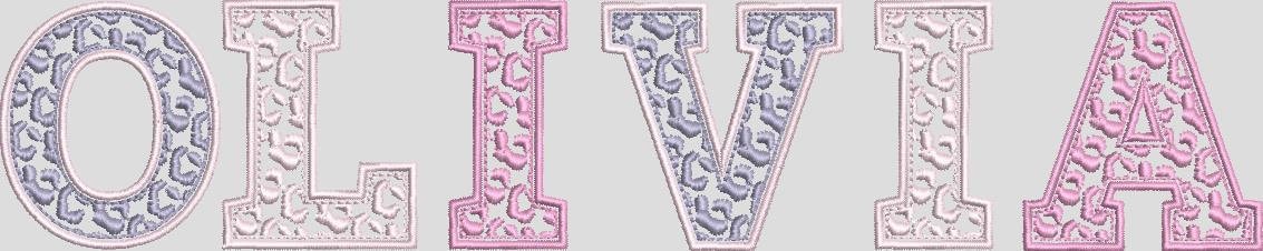 Leopard Outlined Nice Font