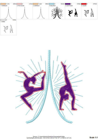 Gymnast Dancer Split Side Seam