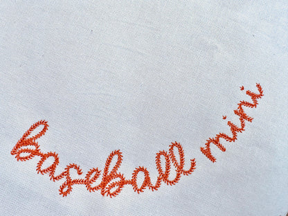 Sports Baseball Stitch Mini Font