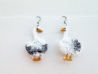 Cute Fringed Goose Earrings