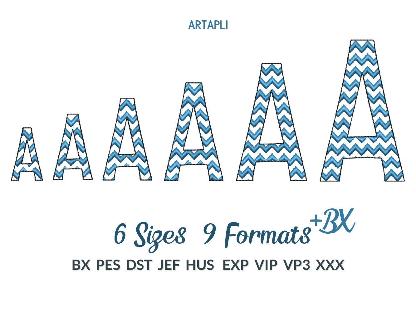 Chevron Font Ricrac Chevron alphabet versatile letters and numbers