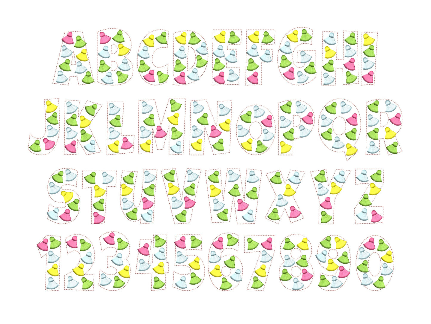 Fringed Tassel Festive Font