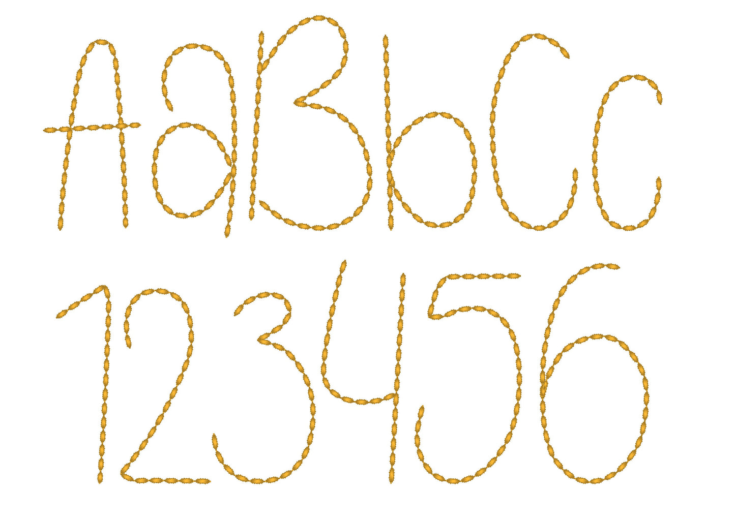 Hand Stitch Effect Font