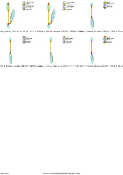 Single Arrow Set of 5