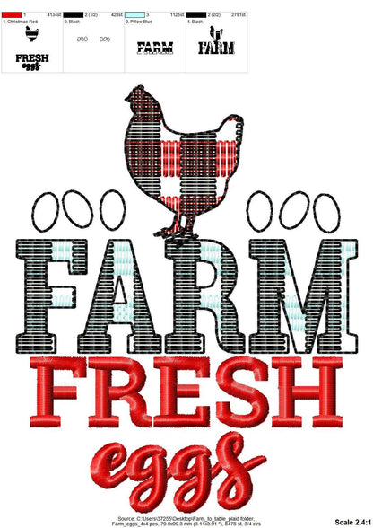 Farm Fresh Eggs Kitchen Towel