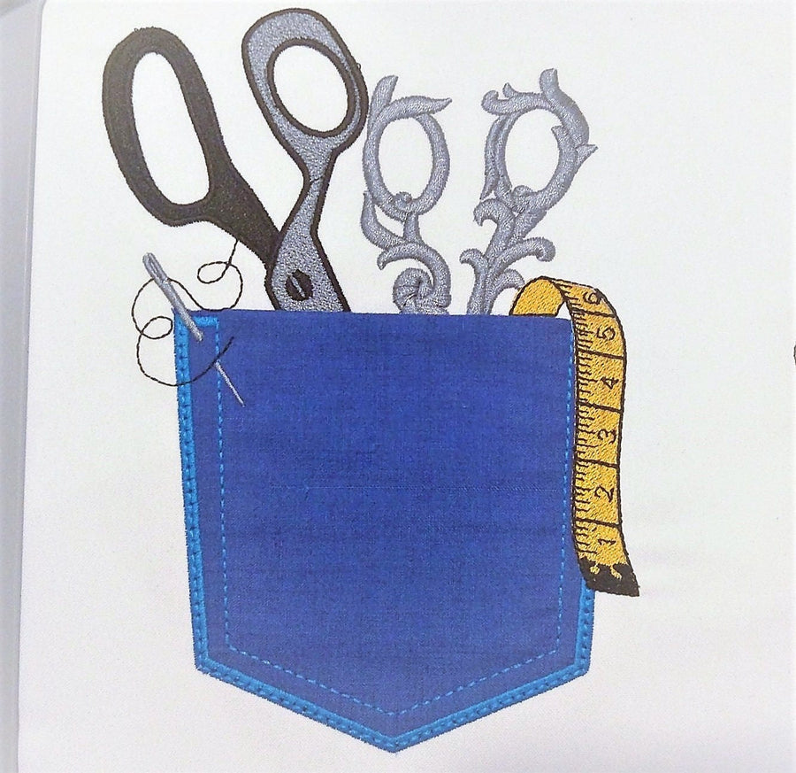 Genuine Seamstress Pocket With Scissors