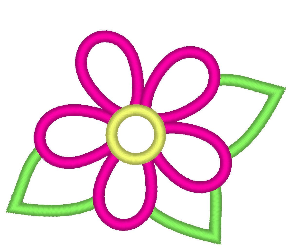 Summer, beautiful flowers applique collection / 3 different types &