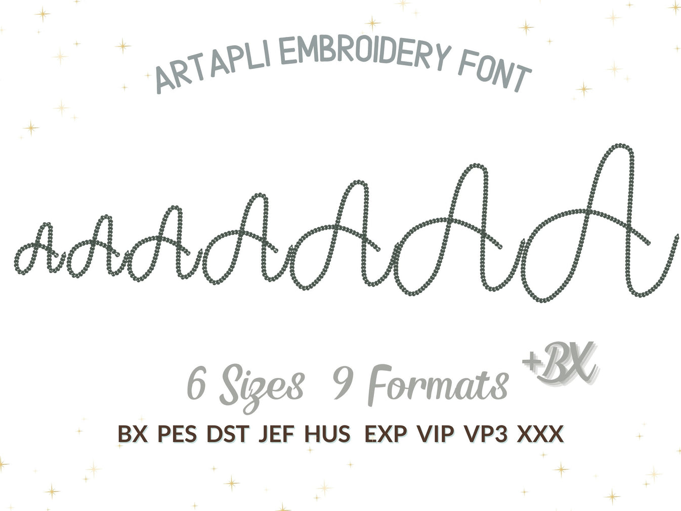 Bold Chain stitch FONT Dense chain machine embroidery designs in ...