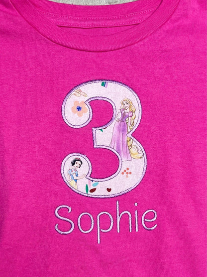 Soft Block Font Kids Birthday Numbers Applique