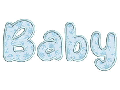 Baby Applique Font
