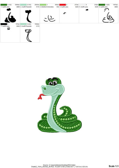 Snakes Set Of 2 Single Snake