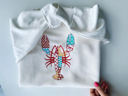 Patchwork Patterned Lobster Crawfish