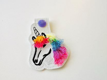 Magic Unicorn Fringed Keychain
