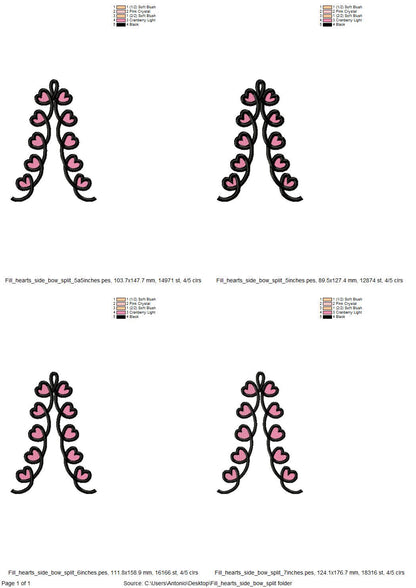 Heart Curl Split Side Seam