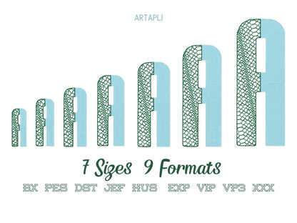 Duo Split Patterned Font Set of 2