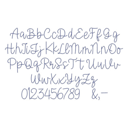 Quick Light Halmera Chain Stitch Font