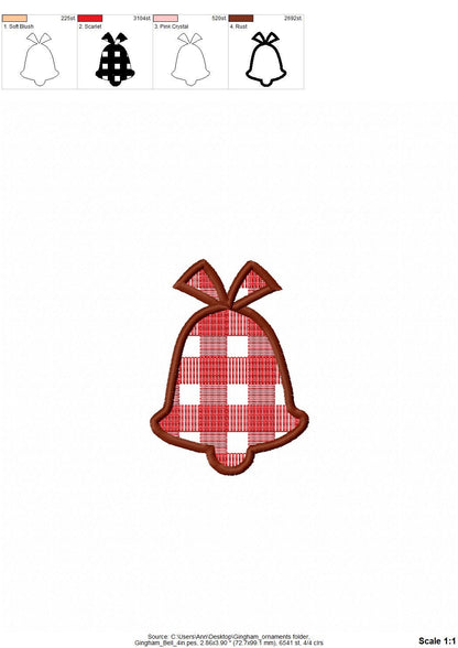Plaid Patterned Christmas Tree Ornaments