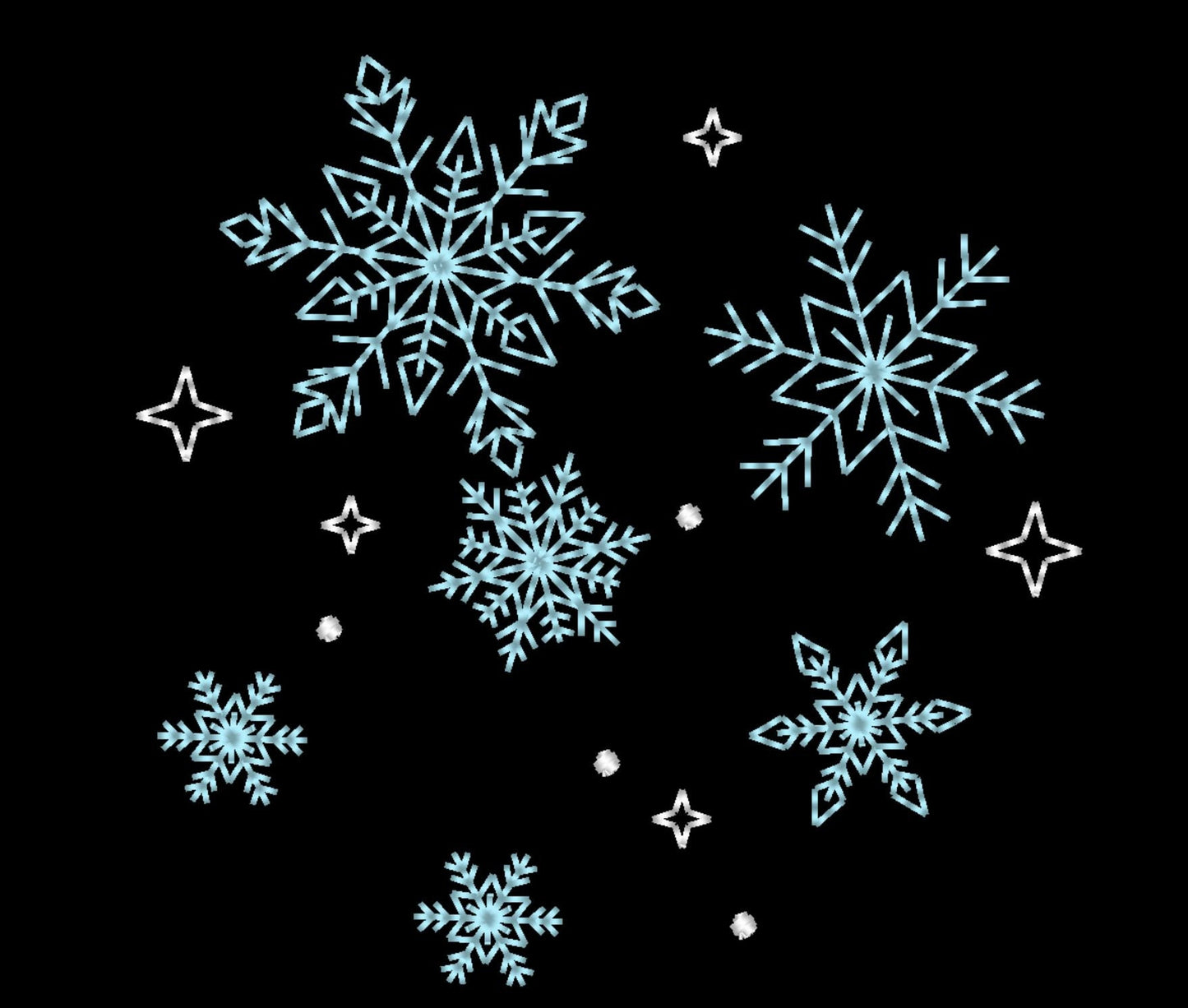 Light Stitch Snowflake Set of 6