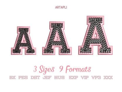 Chain Stitch and Outline Font Applique