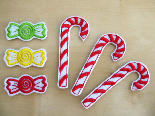 Christmas Candy Feltie Set of 2